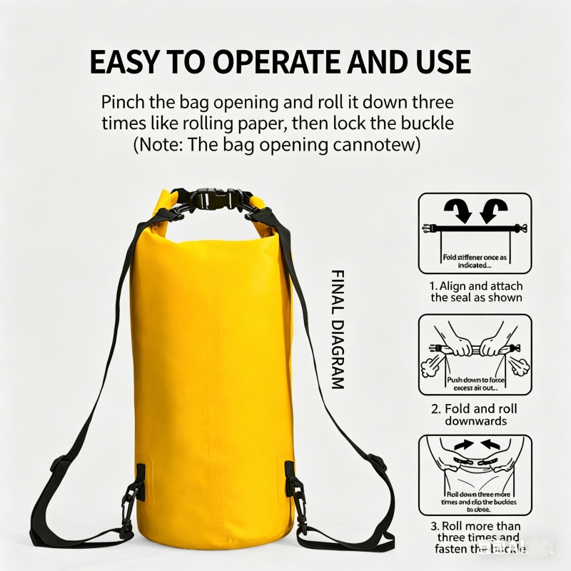 Swimming Waterproof Dry Bag 5L - Fishing Kayak Storage Bag ulasan dan harga