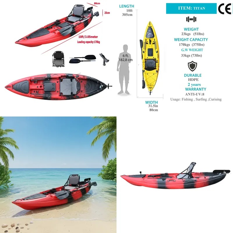 10ft Single Seat Sit on Fishin - Fishing Kayak Seat ulasan dan harga